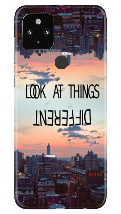 Look at things different Mobile Back Case for Google Pixel 4a (Design - 99) Look at things different Case for Google Pixel 4a