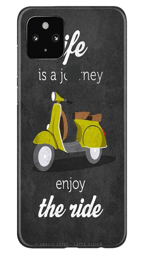 Life is a Journey Mobile Back Case for Google Pixel 4a (Design - 261) Life is a Journey Case for Google Pixel 4a (Design No. 261)
