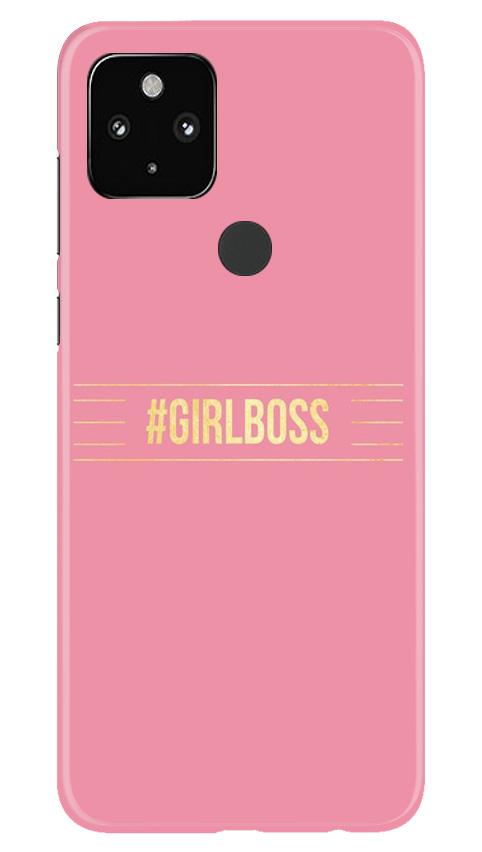 Girl Boss Pink Mobile Back Case for Google Pixel 4a (Design - 263) Girl Boss Pink Case for Google Pixel 4a (Design No. 263)