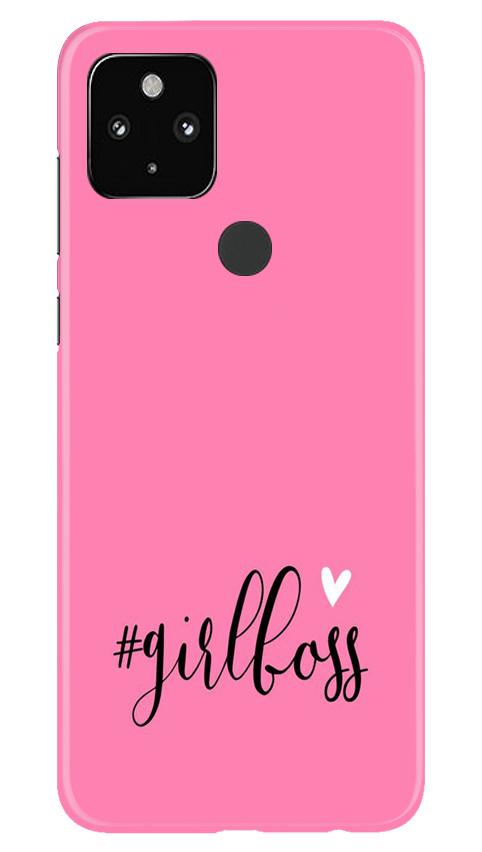 Girl Boss Pink Mobile Back Case for Google Pixel 4a (Design - 269) Girl Boss Pink Case for Google Pixel 4a (Design No. 269)