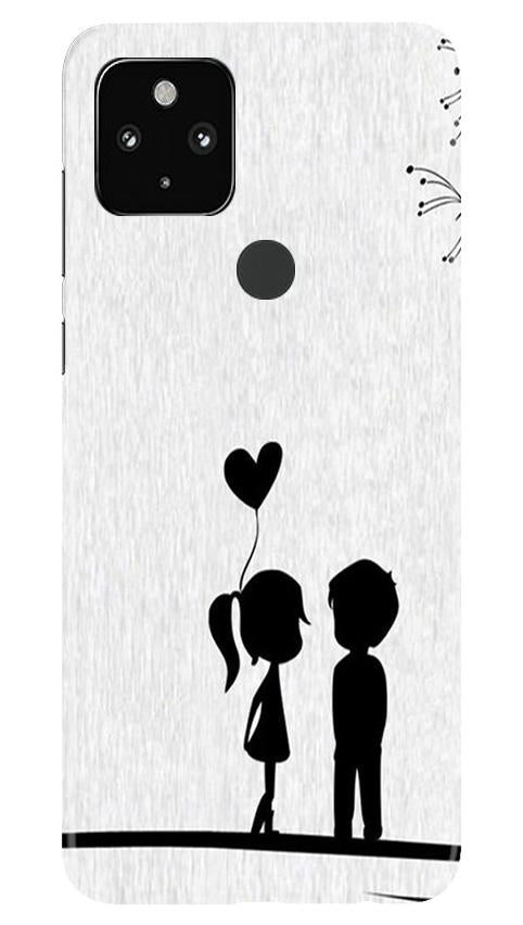 Cute Kid Couple Mobile Back Case for Google Pixel 4a (Design - 283) Cute Kid Couple Case for Google Pixel 4a (Design No. 283)