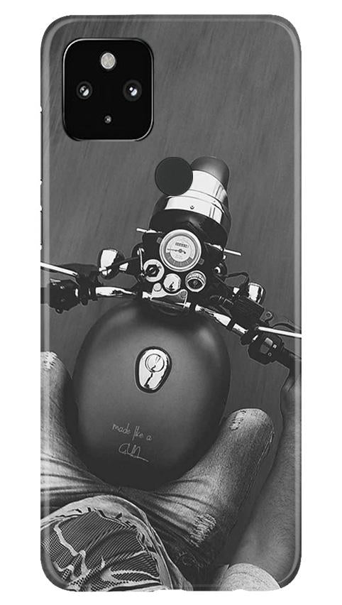 Royal Enfield Mobile Back Case for Google Pixel 4a (Design - 382) Royal Enfield Mobile Back Case for Google Pixel 4a (Design - 382)