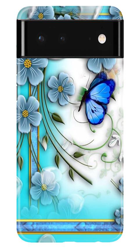 Blue Butterfly Mobile Back Case for Google Pixel 6 Pro (Design - 21) Blue Butterfly Case for Google Pixel 6 Pro