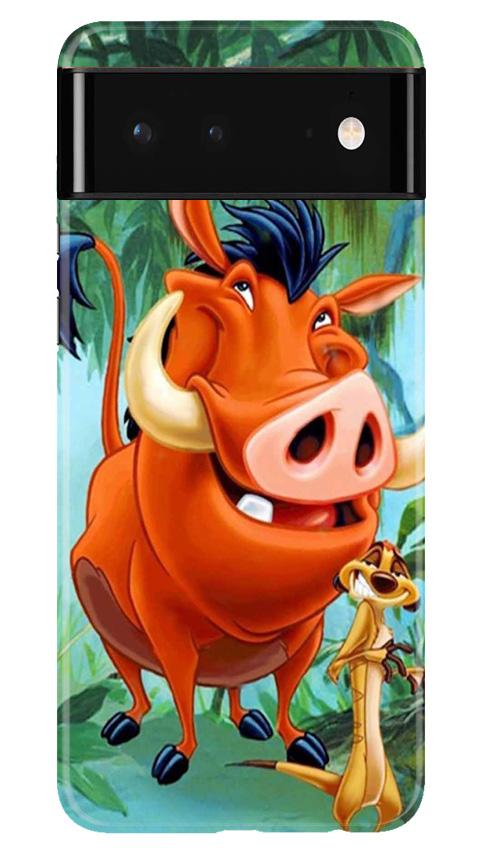 Timon and Pumbaa Mobile Back Case for Google Pixel 6 (Design - 305) Timon and Pumbaa Mobile Back Case for Google Pixel 6 (Design - 305)