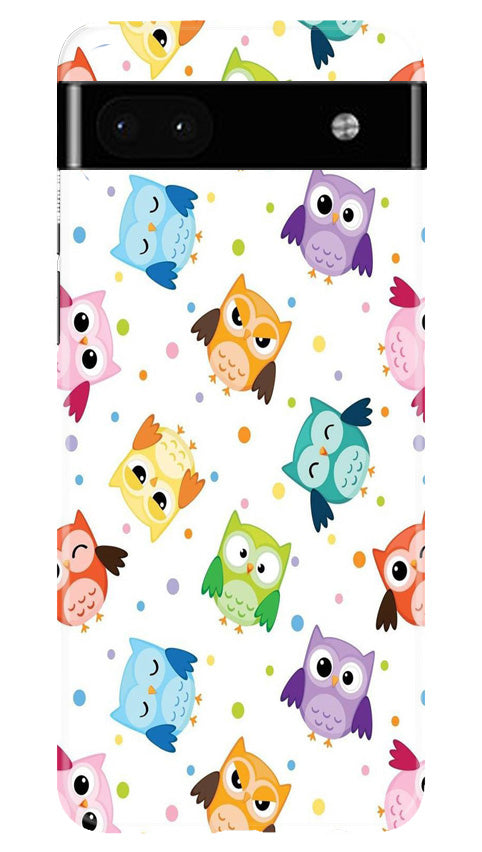 Owl Baground Pattern shore Mobile Back Case for Google Pixel 6a (Design - 13) Owl Baground Pattern shore Case for Google Pixel 6a