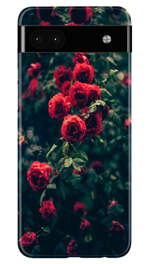 Red Rose Mobile Back Case for Google Pixel 6a (Design - 66) Red Rose Case for Google Pixel 6a