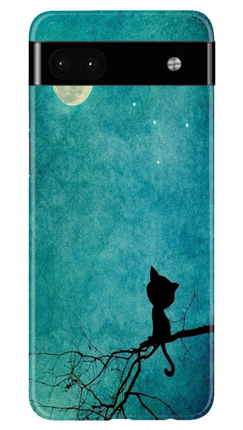 Moon cat Mobile Back Case for Google Pixel 6a (Design - 70) Moon cat Case for Google Pixel 6a