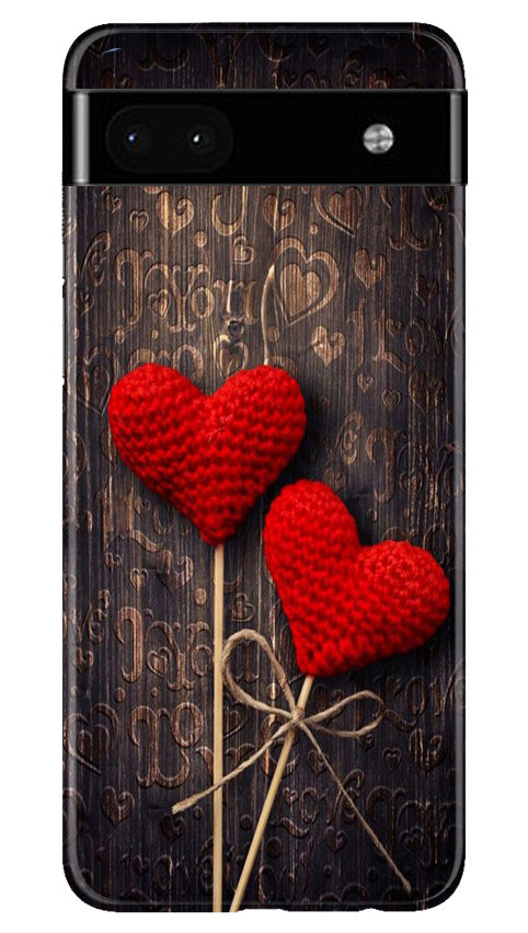 Red Hearts Mobile Back Case for Google Pixel 6a (Design - 80) Red Hearts Case for Google Pixel 6a