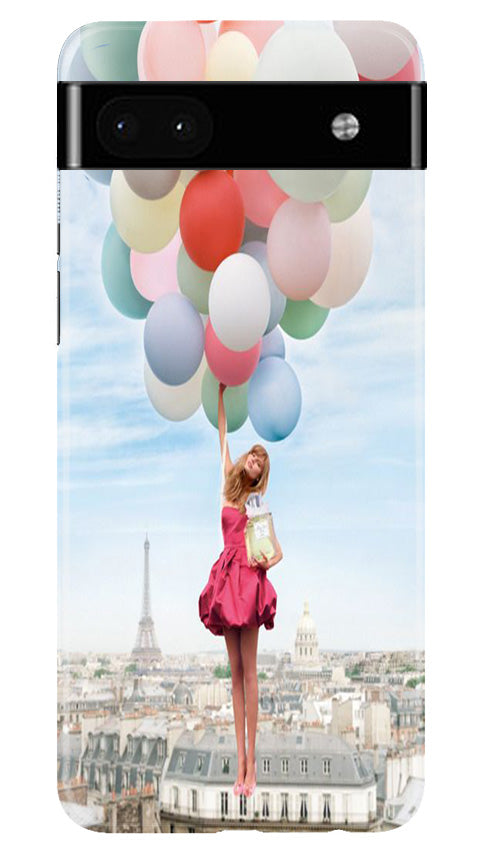 Girl with Baloon Mobile Back Case for Google Pixel 6a (Design - 84) Girl with Baloon Case for Google Pixel 6a