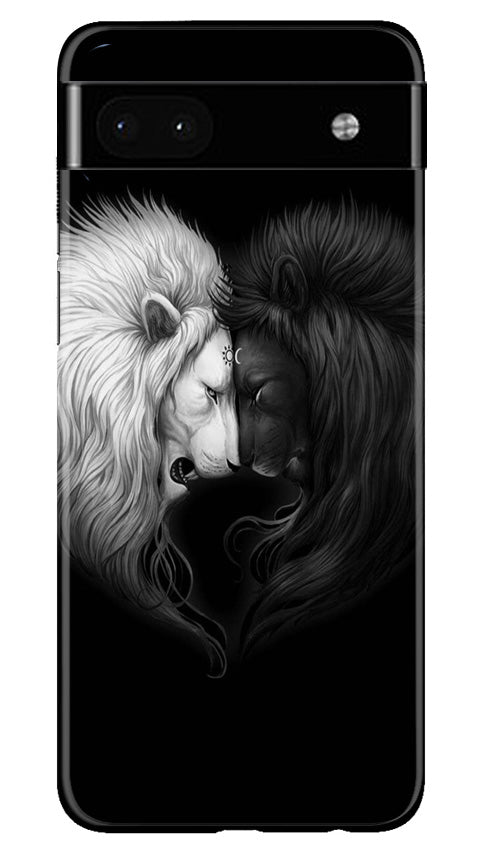 Dark White Lion Mobile Back Case for Google Pixel 6a (Design - 140) Dark White Lion Case for Google Pixel 6a (Design - 140)