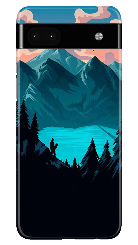 Mountains Mobile Back Case for Google Pixel 6a (Design - 155) Mountains Case for Google Pixel 6a (Design - 155)
