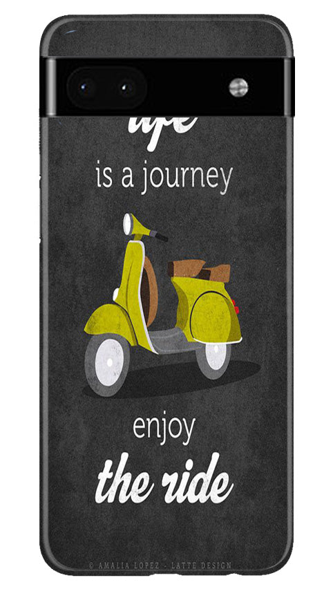 Vintage Scooter Mobile Back Case for Google Pixel 6a (Design - 229) Vintage Scooter Case for Google Pixel 6a (Design No. 229)