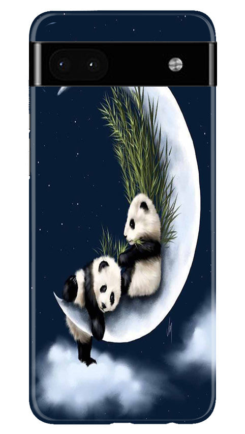 Panda Bear Mobile Back Case for Google Pixel 6a (Design - 279) Panda Bear Mobile Back Case for Google Pixel 6a (Design - 279)