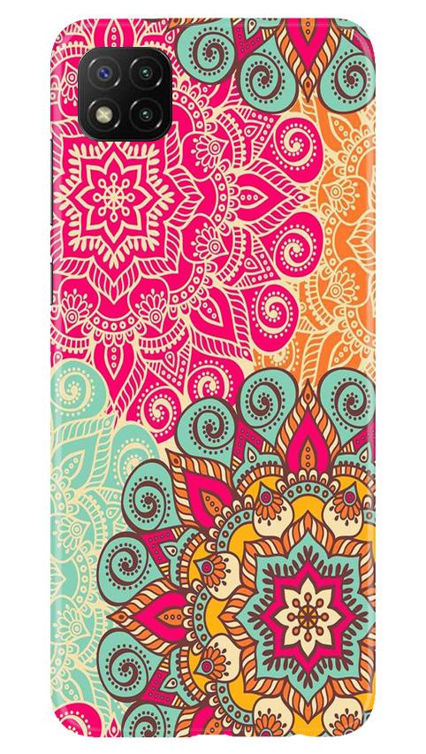 Rangoli art2 Mobile Back Case for Poco C3 (Design - 29) Rangoli art2 Case for Poco C3