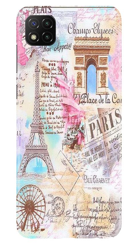 Paris Eiftel Tower Mobile Back Case for Poco C3 (Design - 54) Paris Eiftel Tower Case for Poco C3