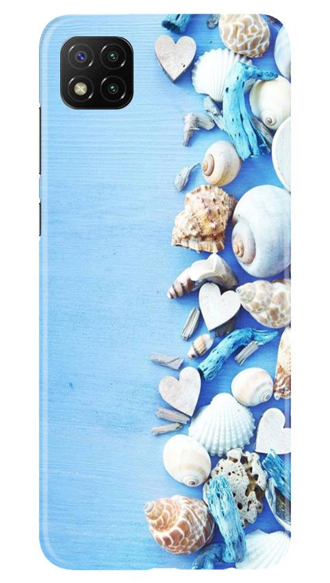 Sea Shells2 Mobile Back Case for Poco C3 (Design - 64) Sea Shells2 Case for Poco C3