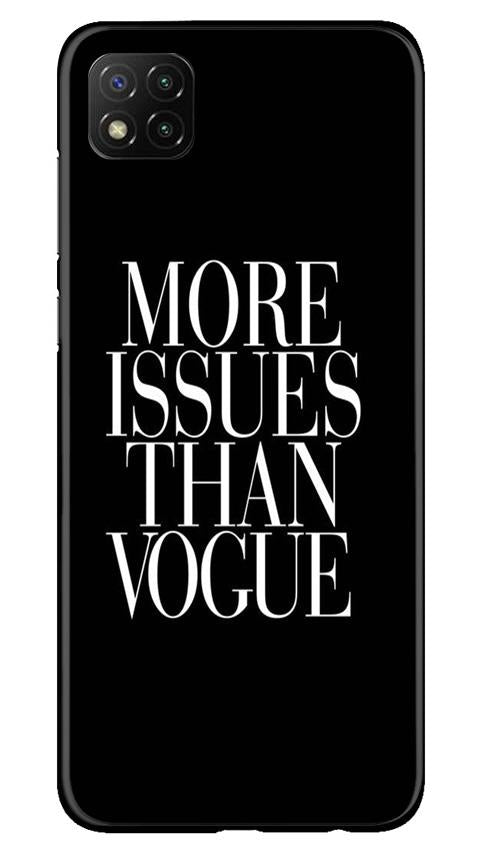 More Issues than Vague Mobile Back Case for Poco C3 (Design - 74) More Issues than Vague Case for Poco C3