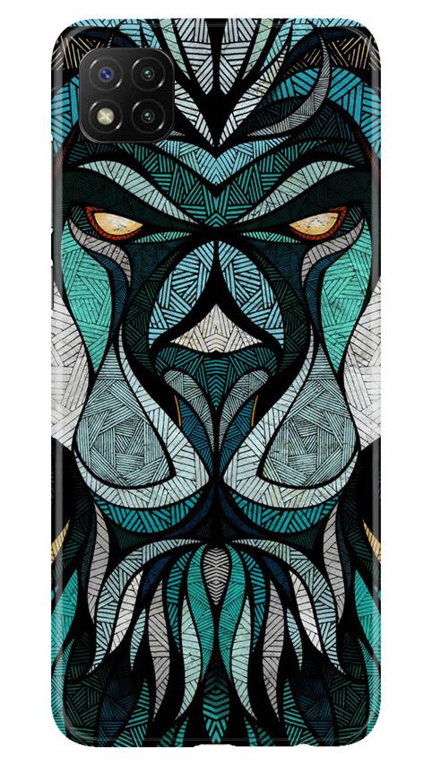 Lion Mobile Back Case for Poco C3 (Design - 97) Lion Case for Poco C3