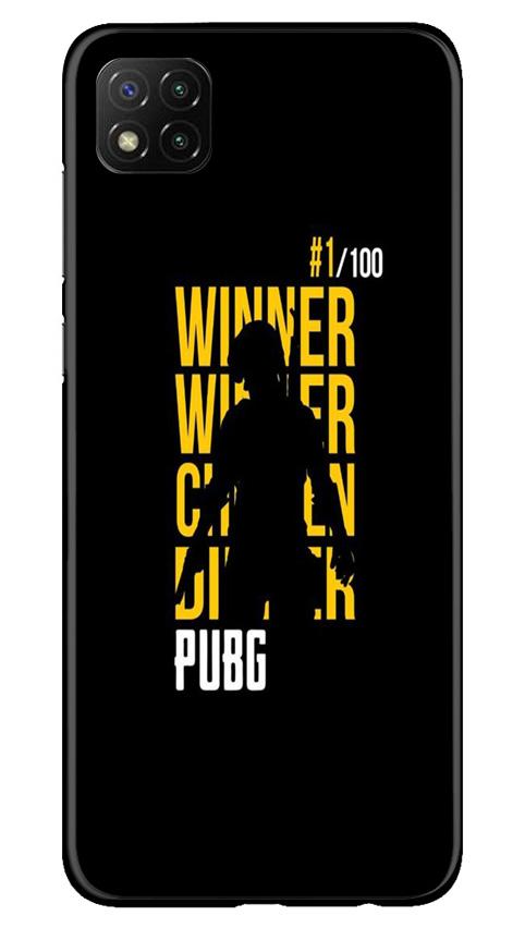 Pubg Winner Winner Mobile Back Case for Poco C3 (Design - 177) Pubg Winner Winner Case for Poco C3 (Design - 177)