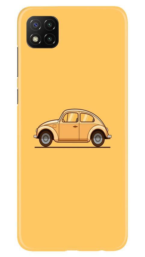 Vintage Car Mobile Back Case for Poco C3 (Design - 262) Vintage Car Case for Poco C3 (Design No. 262)