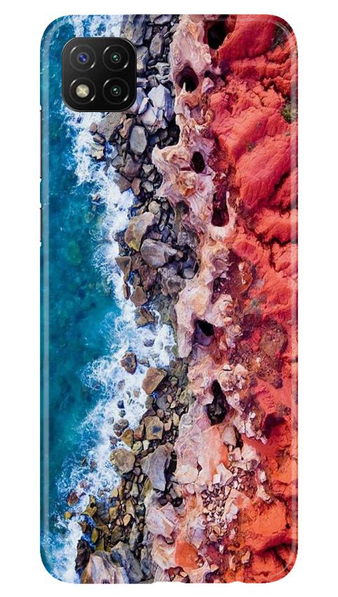 Sea Shore Mobile Back Case for Poco C3 (Design - 273) Sea Shore Case for Poco C3 (Design No. 273)