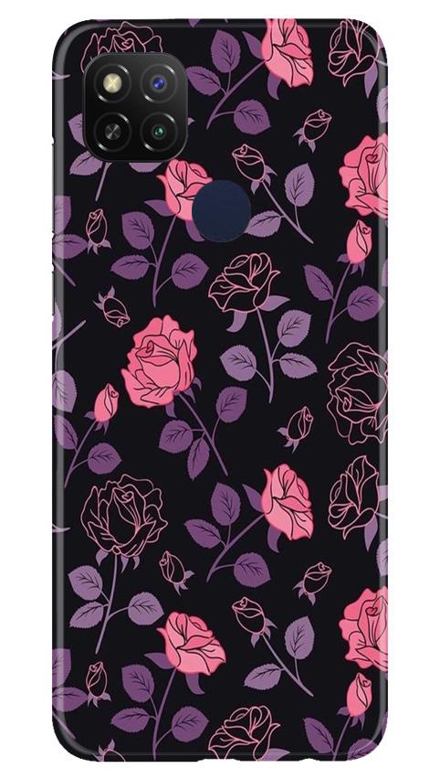 Rose Pattern Mobile Back Case for Poco C31 (Design - 2) Rose Pattern Case for Poco C31
