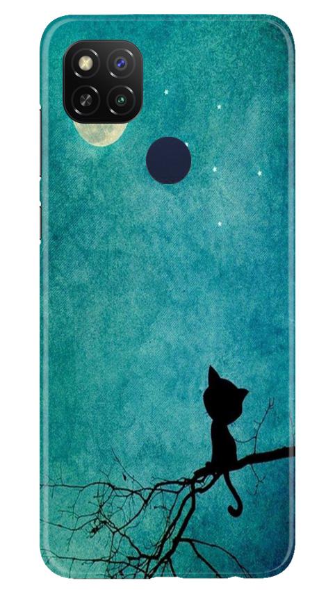 Moon cat Mobile Back Case for Poco C31 (Design - 70) Moon cat Case for Poco C31