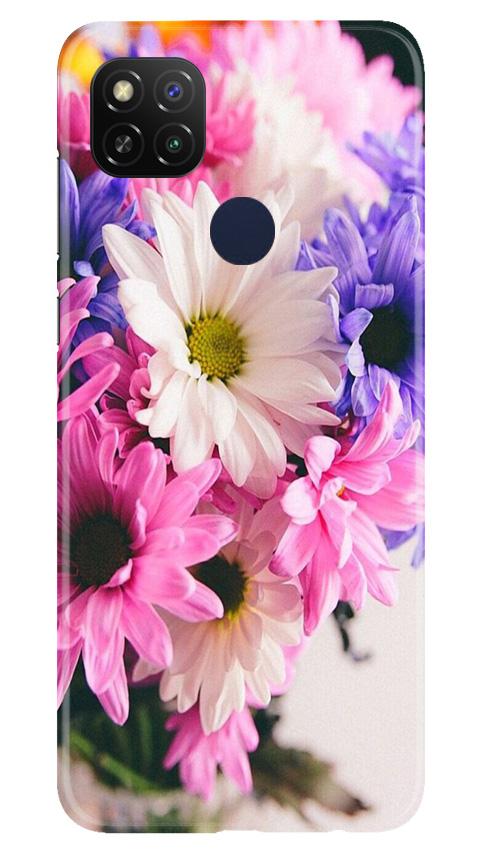 Coloful Daisy Mobile Back Case for Poco C31 (Design - 73) Coloful Daisy Case for Poco C31