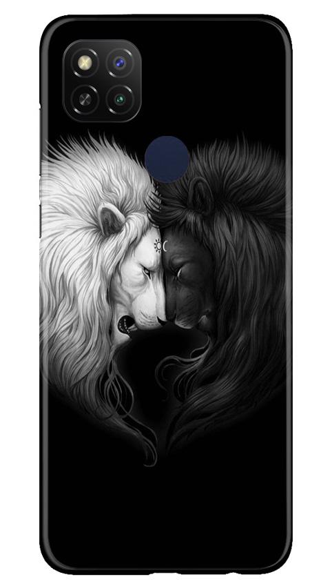 Dark White Lion Mobile Back Case for Poco C31 (Design - 140) Dark White Lion Case for Poco C31 (Design - 140)