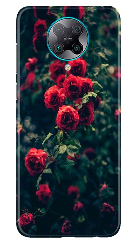 Red Rose Mobile Back Case for Poco F2 Pro (Design - 66) Red Rose Case for Poco F2 Pro