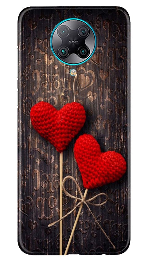 Red Hearts Mobile Back Case for Poco F2 Pro (Design - 80) Red Hearts Case for Poco F2 Pro
