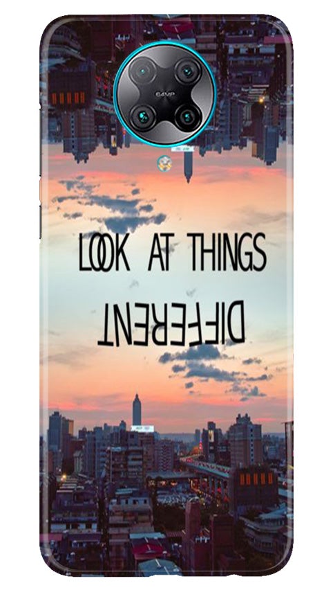 Look at things different Mobile Back Case for Poco F2 Pro (Design - 99) Look at things different Case for Poco F2 Pro