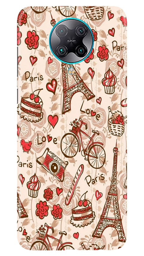Love Paris Mobile Back Case for Poco F2 Pro (Design - 103) Love Paris Case for Poco F2 Pro (Design - 103)