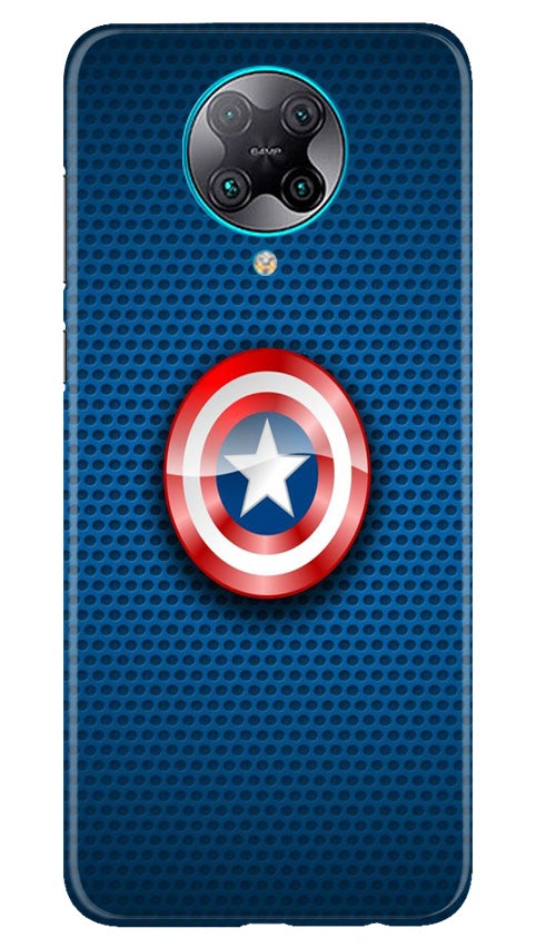 Captain America Shield Mobile Back Case for Poco F2 Pro (Design - 253) Captain America Shield Case for Poco F2 Pro (Design No. 253)