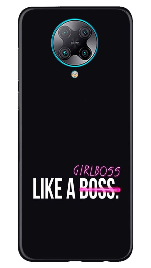 Like a Girl Boss Mobile Back Case for Poco F2 Pro (Design - 265) Like a Girl Boss Case for Poco F2 Pro (Design No. 265)