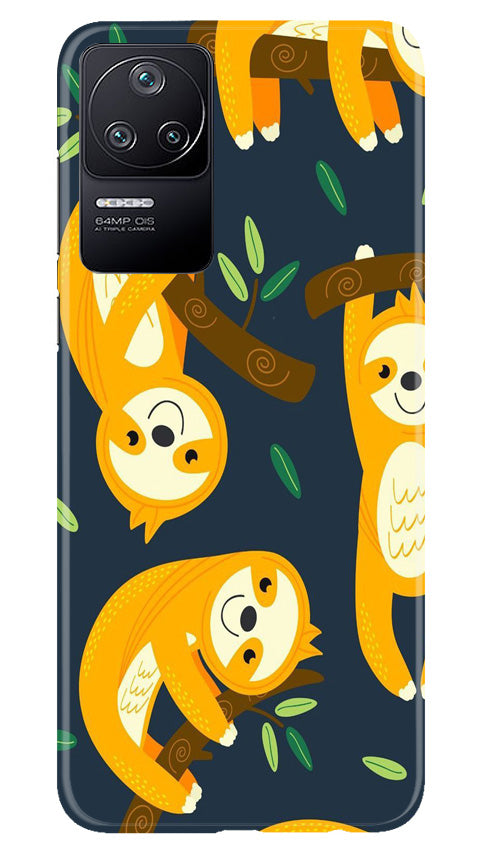 Racoon Pattern Mobile Back Case for Poco F4 (Design - 2) Racoon Pattern Case for Poco F4