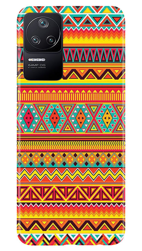 Zigzag line pattern Mobile Back Case for Poco F4 (Design - 4) Zigzag line pattern Case for Poco F4