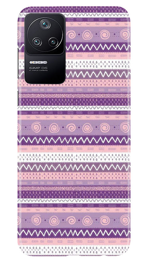 Zigzag line pattern3 Mobile Back Case for Poco F4 (Design - 11) Zigzag line pattern3 Case for Poco F4