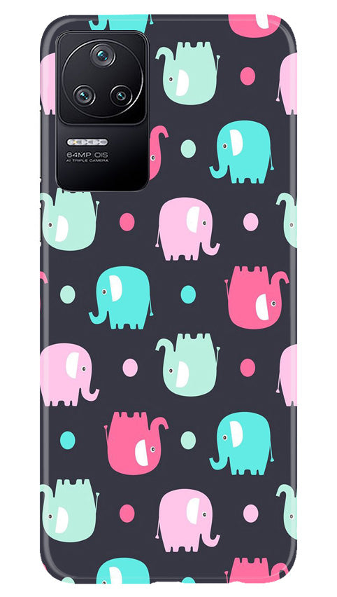 Elephant Baground Mobile Back Case for Poco F4 (Design - 44) Elephant Baground Case for Poco F4
