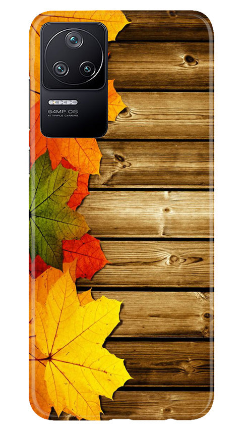 Wooden look3 Mobile Back Case for Poco F4 (Design - 61) Wooden look3 Case for Poco F4