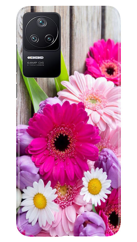 Coloful Daisy2 Mobile Back Case for Poco F4 (Design - 76) Coloful Daisy2 Case for Poco F4