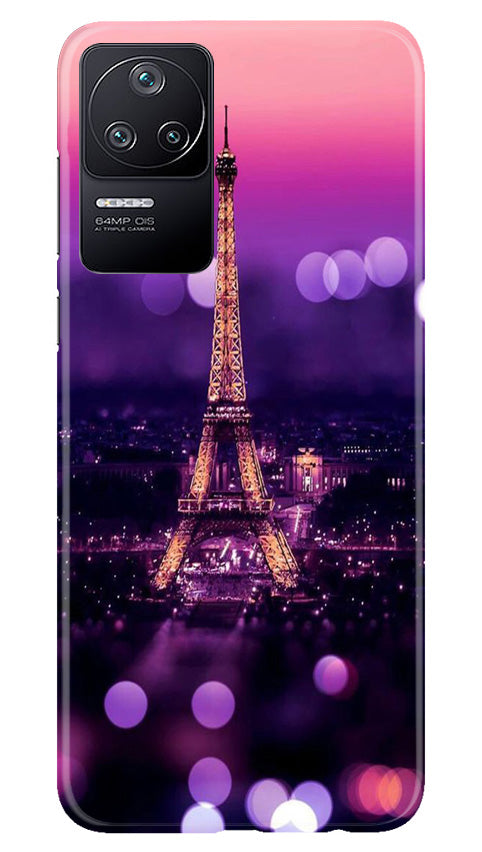 Eiffel Tower Mobile Back Case for Poco F4 (Design - 86) Eiffel Tower Case for Poco F4