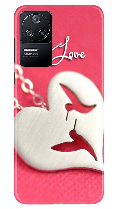 Just love Mobile Back Case for Poco F4 (Design - 88) Just love Case for Poco F4