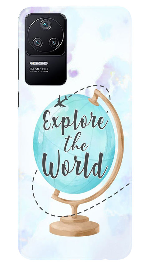 Explore the World Mobile Back Case for Poco F4 (Design - 176) Explore the World Case for Poco F4 (Design No. 176)