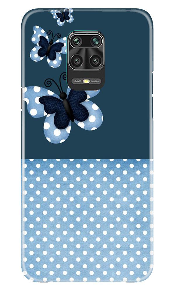 White dots Butterfly Mobile Back Case for Poco M2 Pro (Design - 31) White dots Butterfly Case for Poco M2 Pro