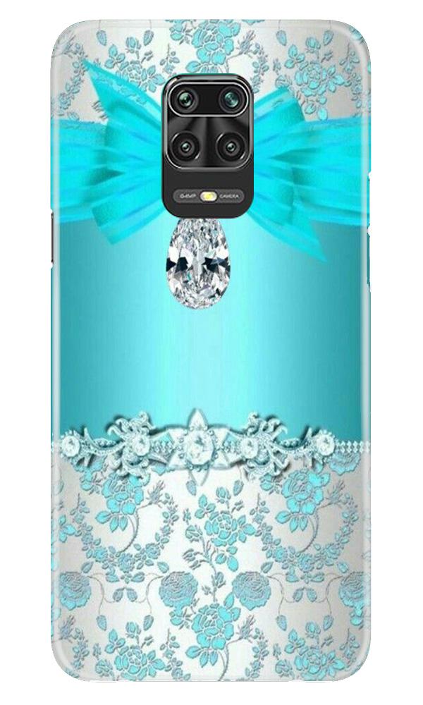 Shinny Blue Background Mobile Back Case for Poco M2 Pro (Design - 32) Shinny Blue Background Case for Poco M2 Pro