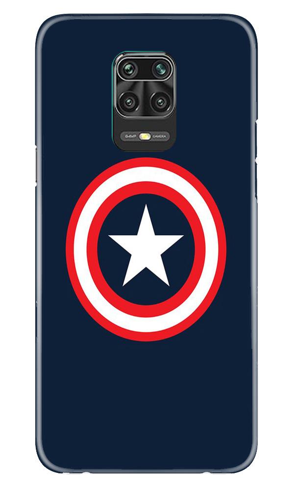 Captain America Mobile Back Case for Poco M2 Pro (Design - 42) Captain America Case for Poco M2 Pro