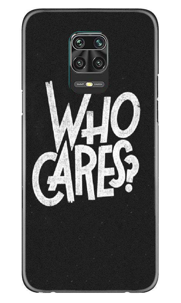 Who Cares Mobile Back Case for Poco M2 Pro (Design - 94) Who Cares Case for Poco M2 Pro