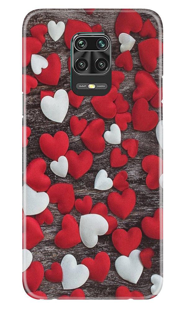 Red White Hearts Mobile Back Case for Poco M2 Pro (Design - 105) Red White Hearts Case for Poco M2 Pro (Design - 105)