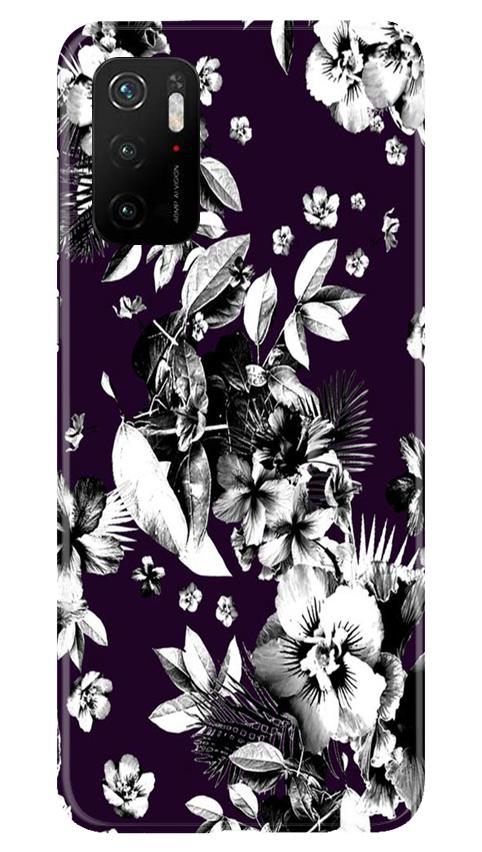 white flowers Mobile Back Case for Poco M3 Pro (Design - 7) white flowers Case for Poco M3 Pro